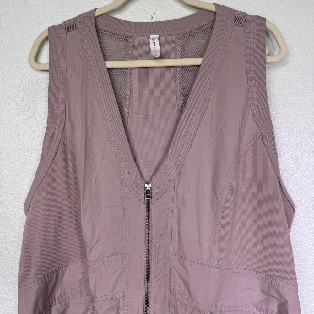 Daily Practice Trek Utility Dress Womens 2X Zip Front Boho Summer Anthropologie - Picture 5 of 12